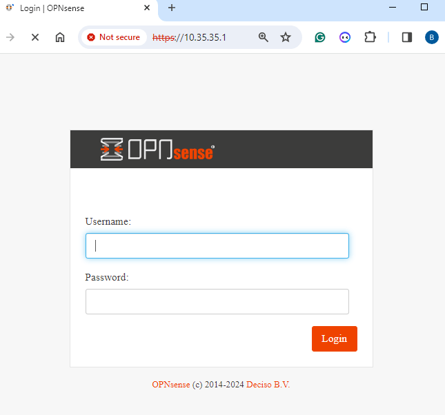 Zugriff auf die opnsense-Webseite über Tailnet