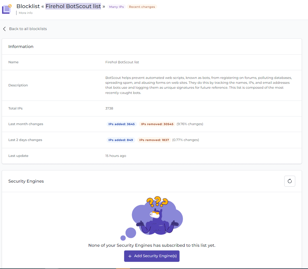 Hinzufügen der Sicherheits-Engine