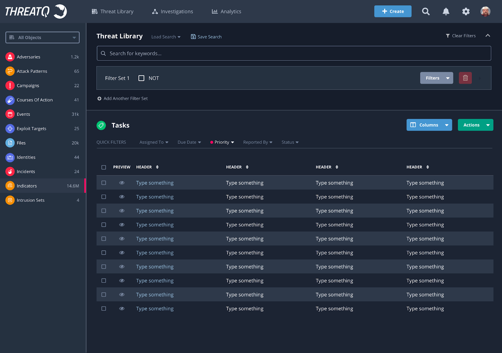 ThreatQuotient SOAR Dashboard