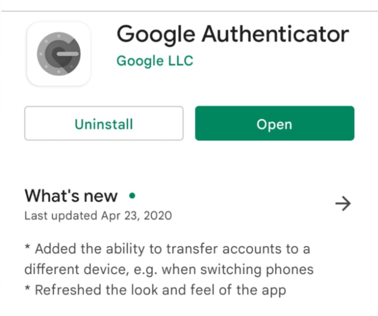 Google Authenticator auf Android