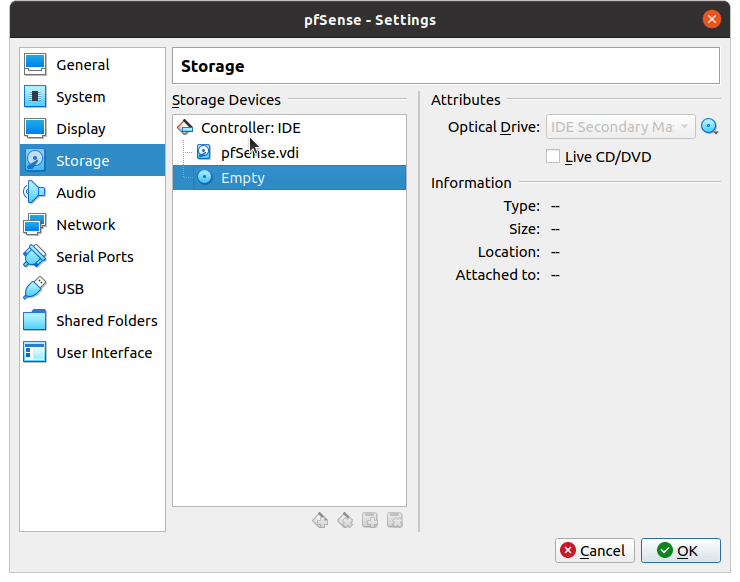 Abbild der ISO-Datei für pfSense®