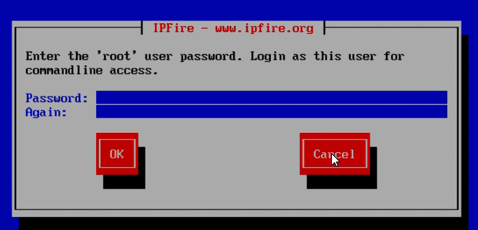 Root-Passwort festlegen