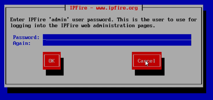 Admin-Passwort festlegen