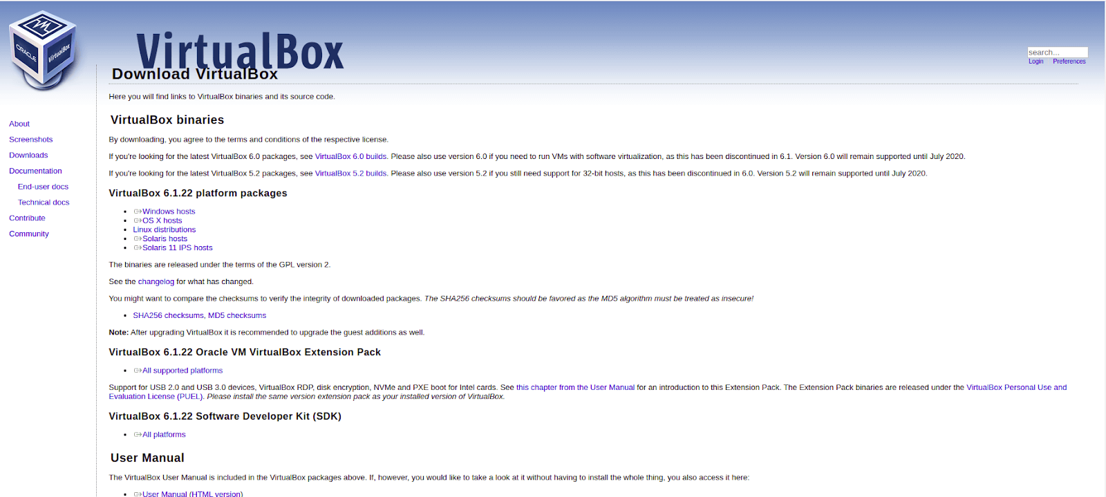 VirtualBox Download