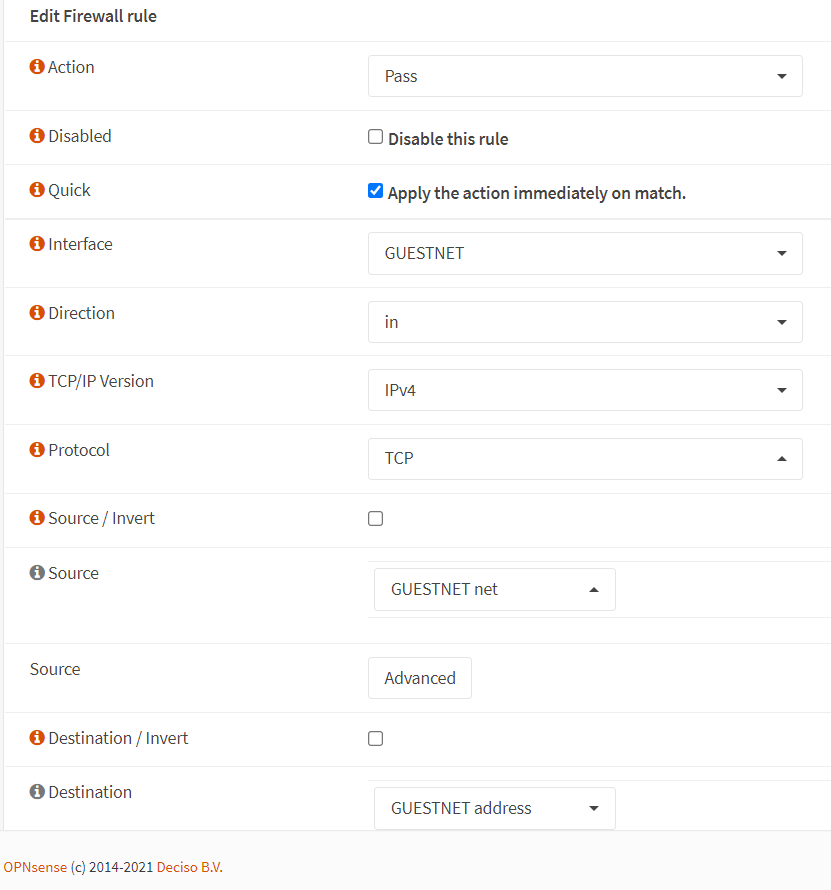 Erlaube Captive Portal-Firewall-Regel auf OPNsense-1