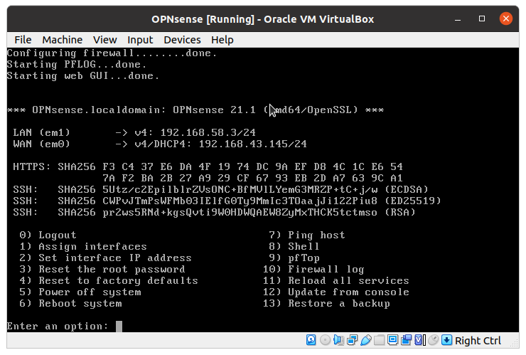 OPNsense-Shell-Befehl