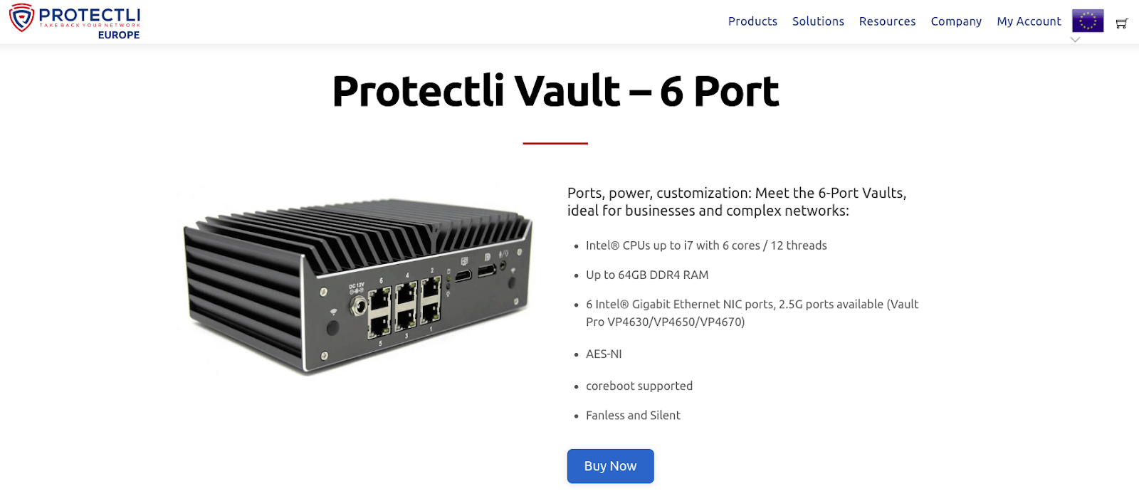 Protectli Vault 6 Port