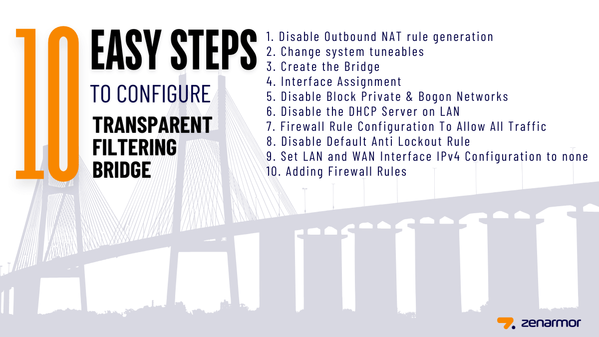 10 Easy Steps to Configure Transparent Filtering Bridge