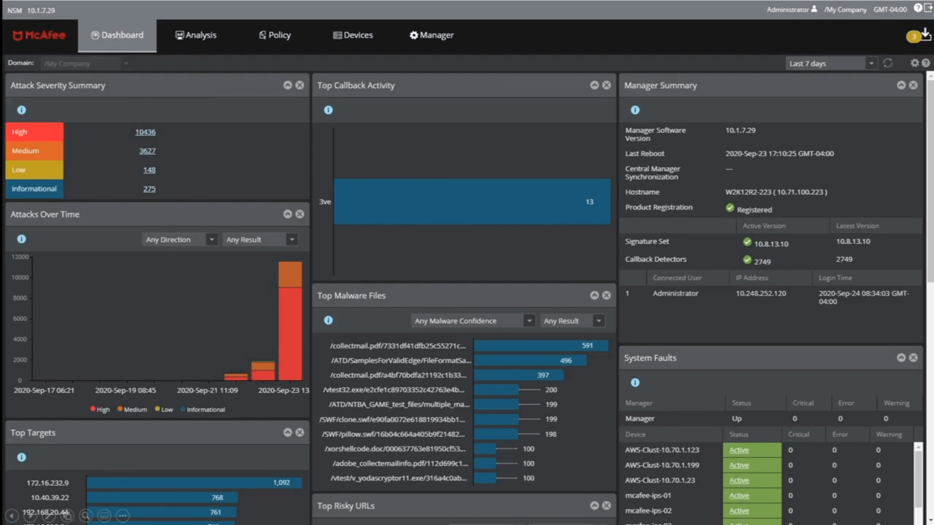 McAfee Virtual Network Security Platform