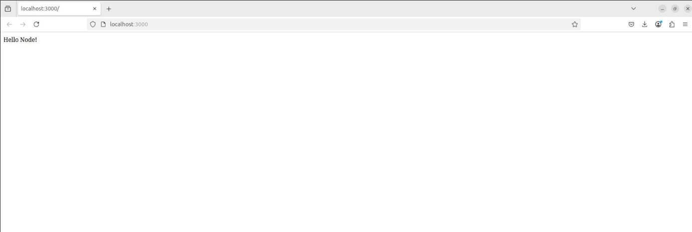 Besuch von Localhost, um den laufenden Server zu sehen