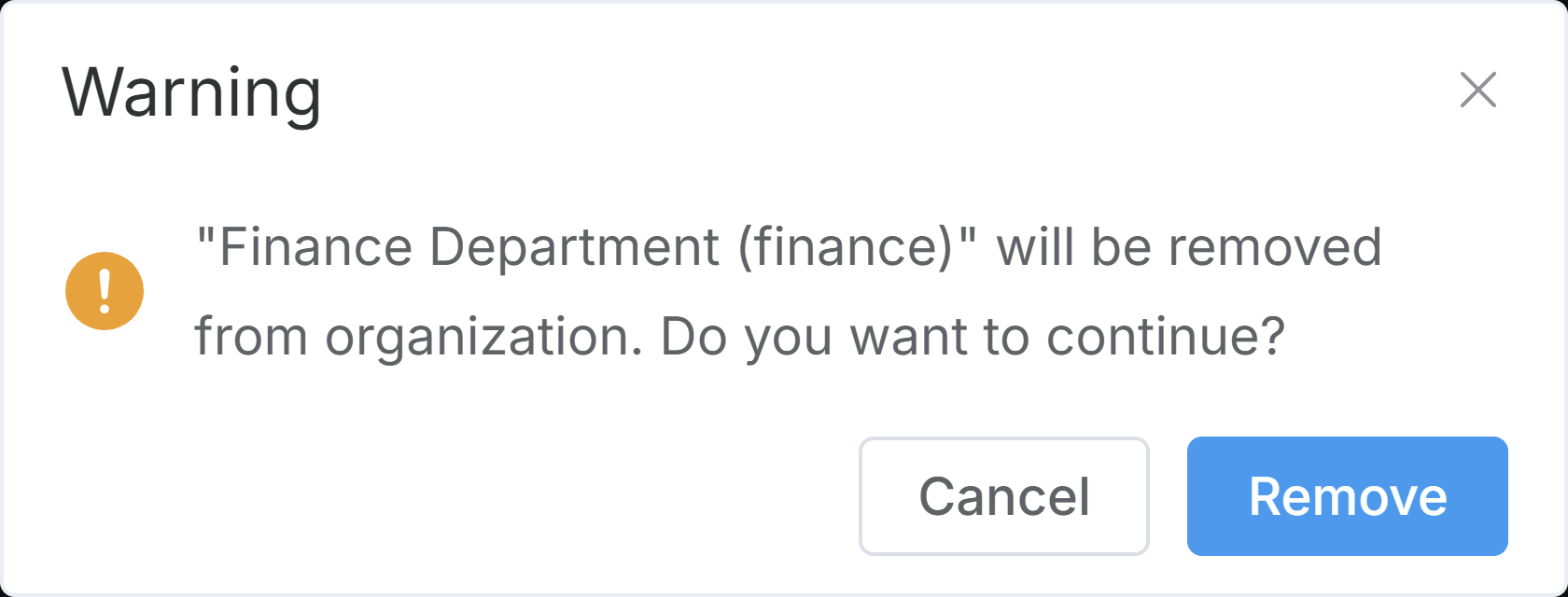 group delete notification