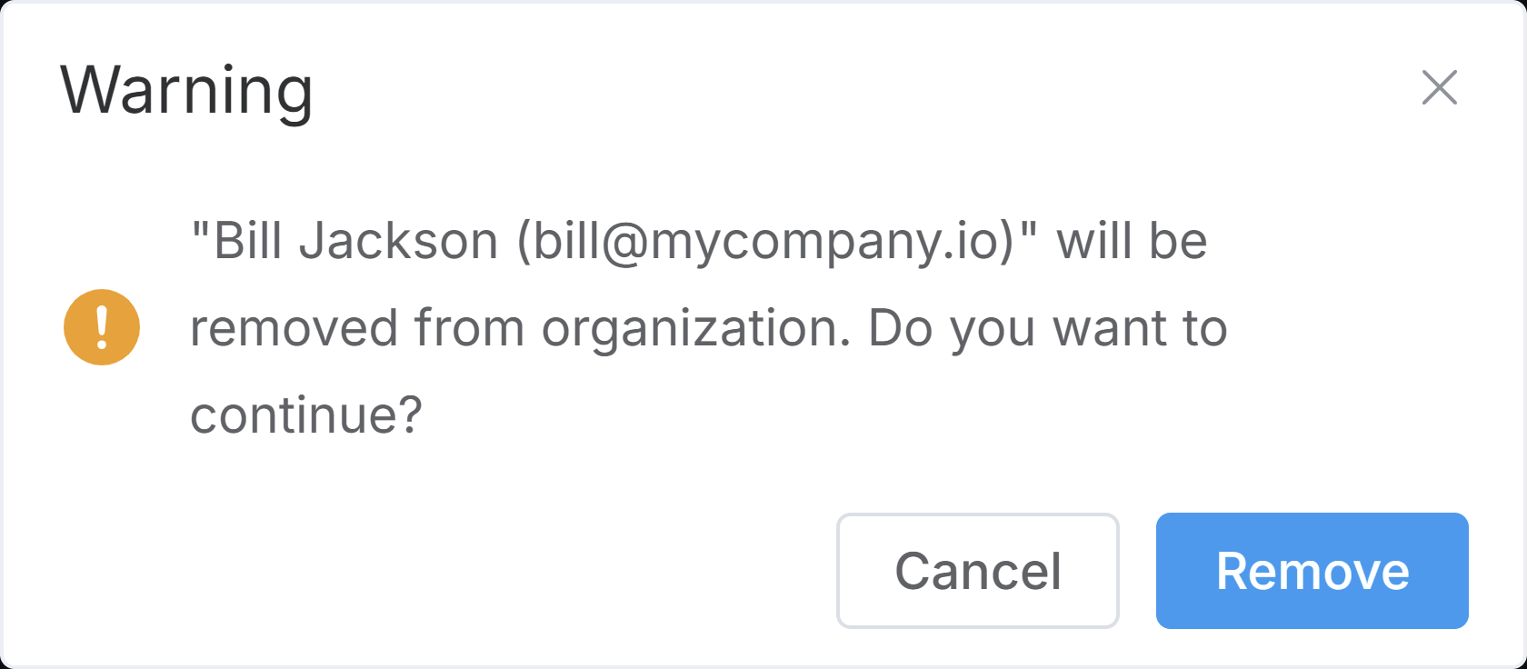 user delete notification