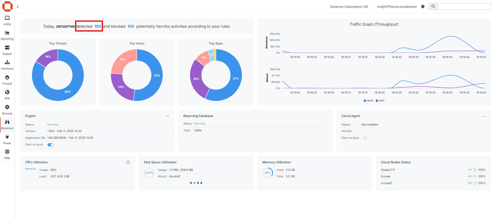 Zenarmor Dashboard