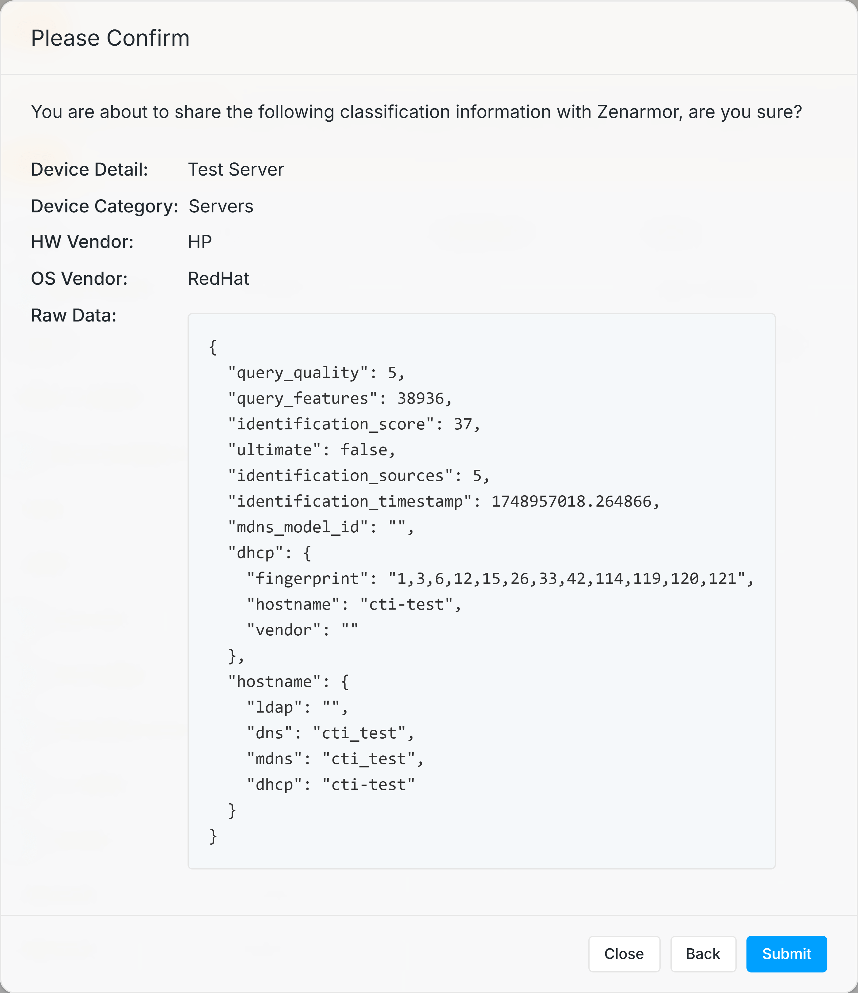 Confirming Device Miscategorization Feedback