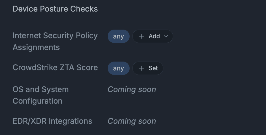 Device Posture Checks on Zenconsole - zenarmor.com