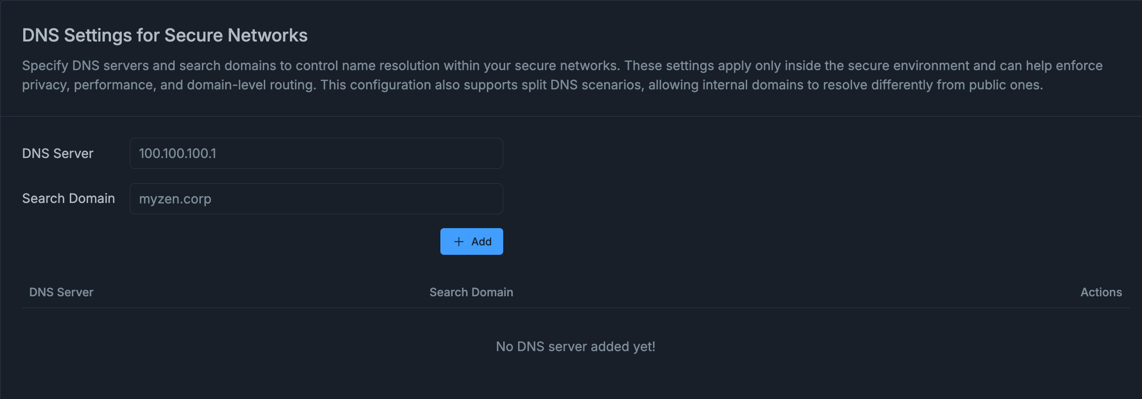 DNS Settings for Secure Networks