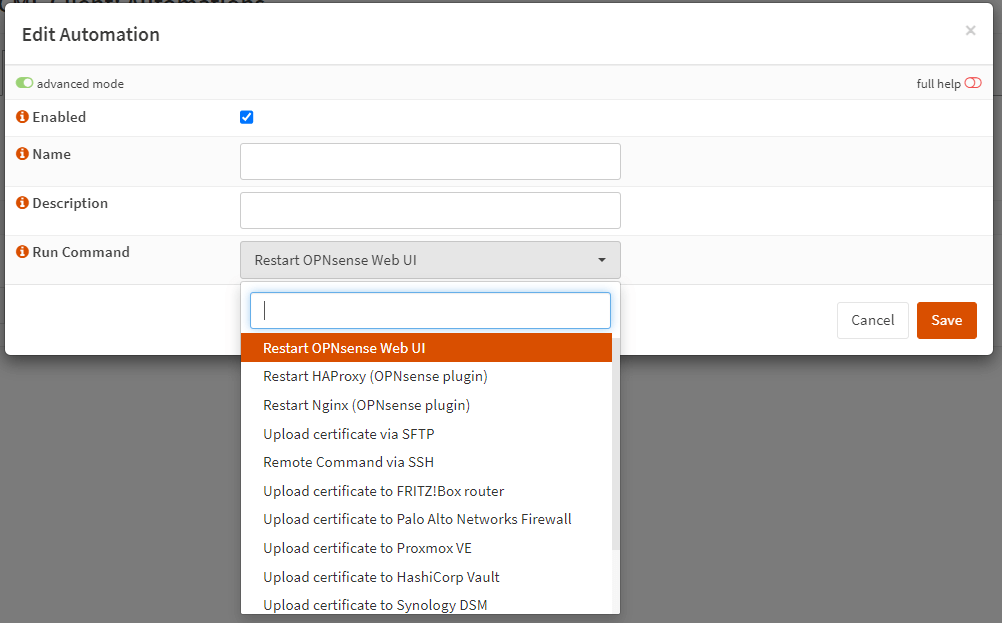 Edit Automations