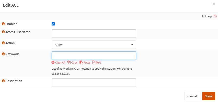 Defining Access List
