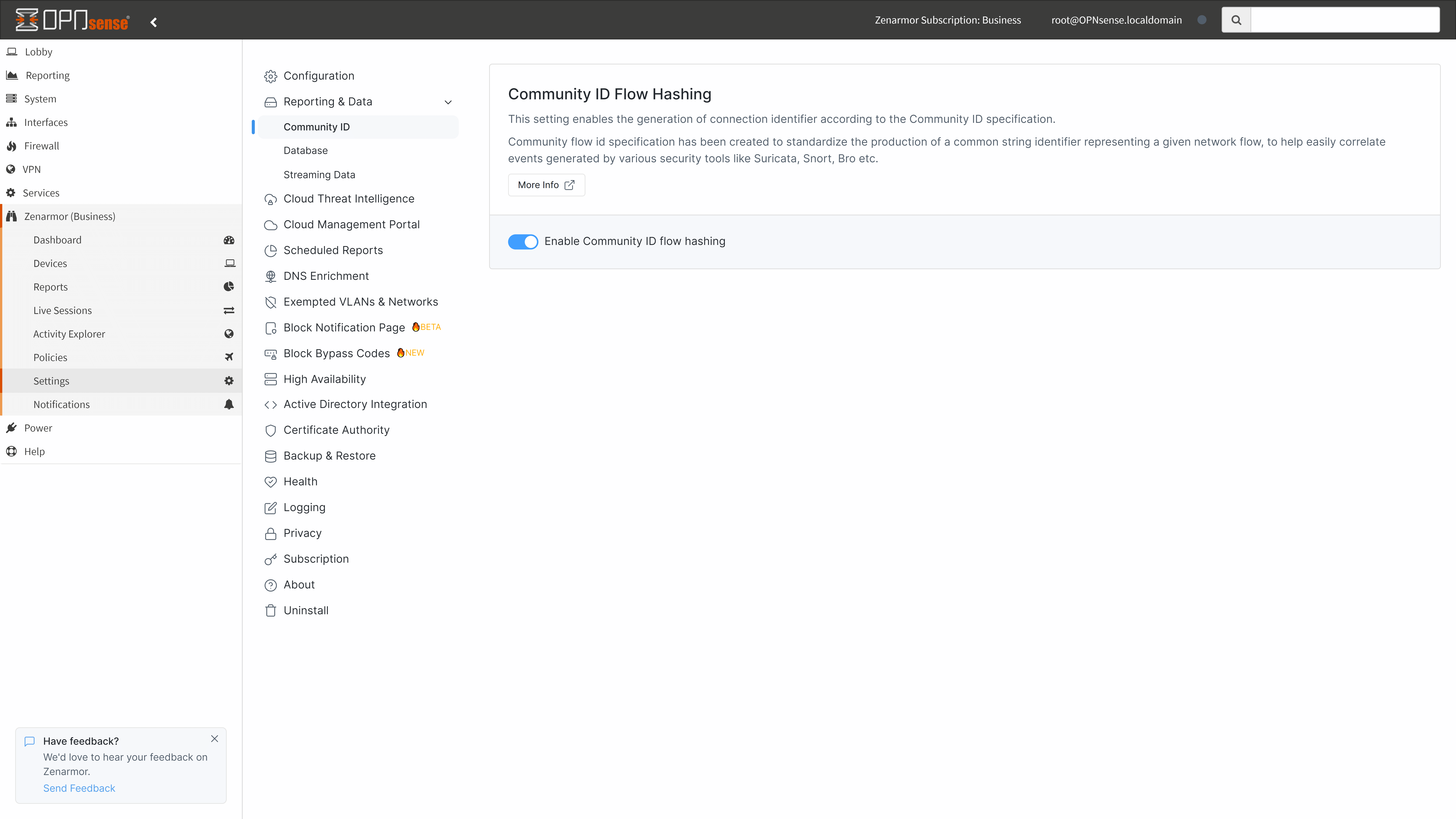 Enabling Community ID flow hashing