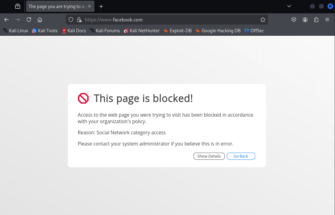 Facebook is Successfully Blocked