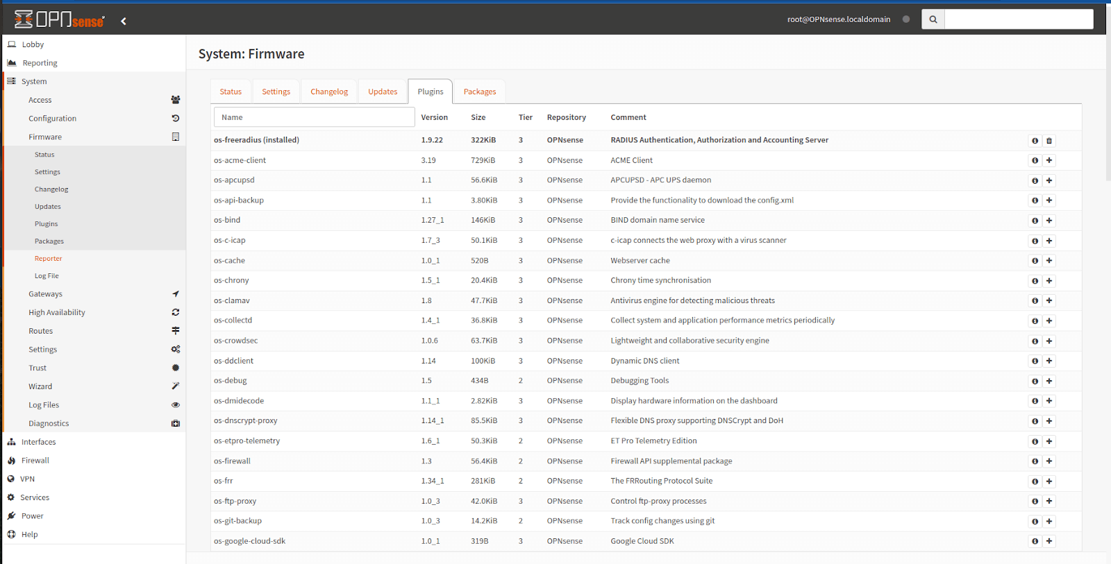 Install the FreeRADIUS Plugin