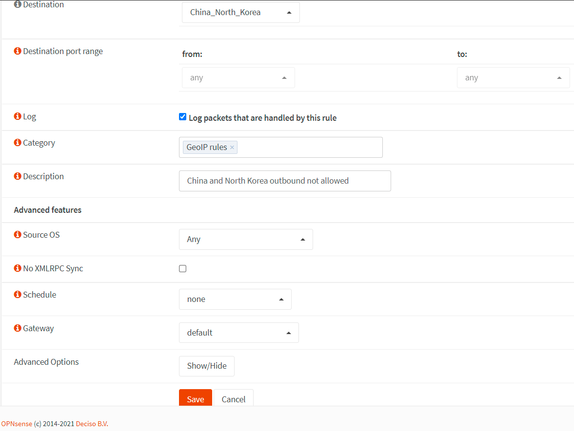 Creating firewall rule for blocking outgoing traffic from GeoIP locations-2
