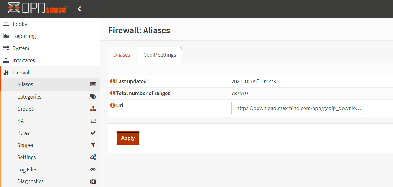 GeoIP Settings