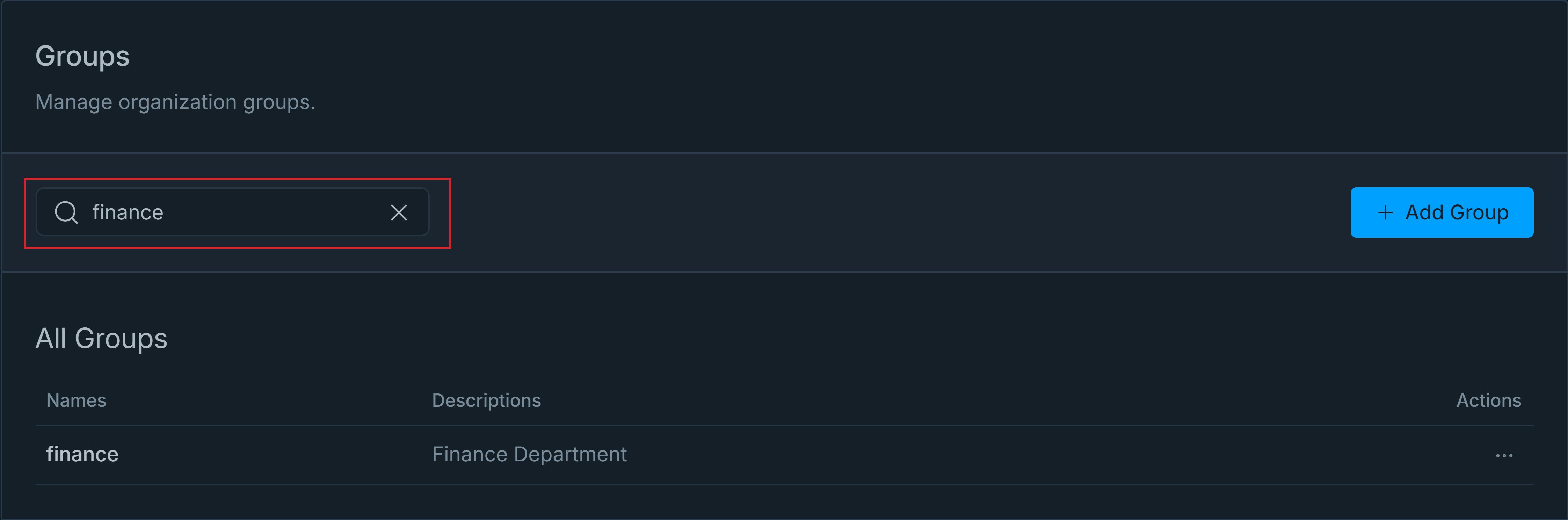 Searching Groups