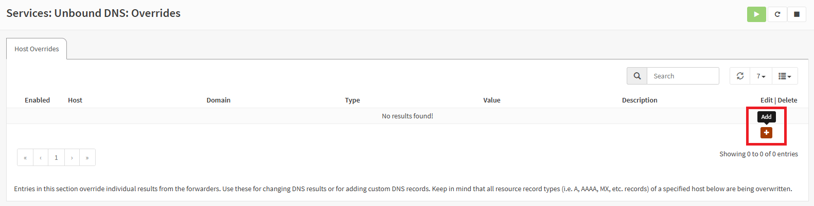 Host Overrides