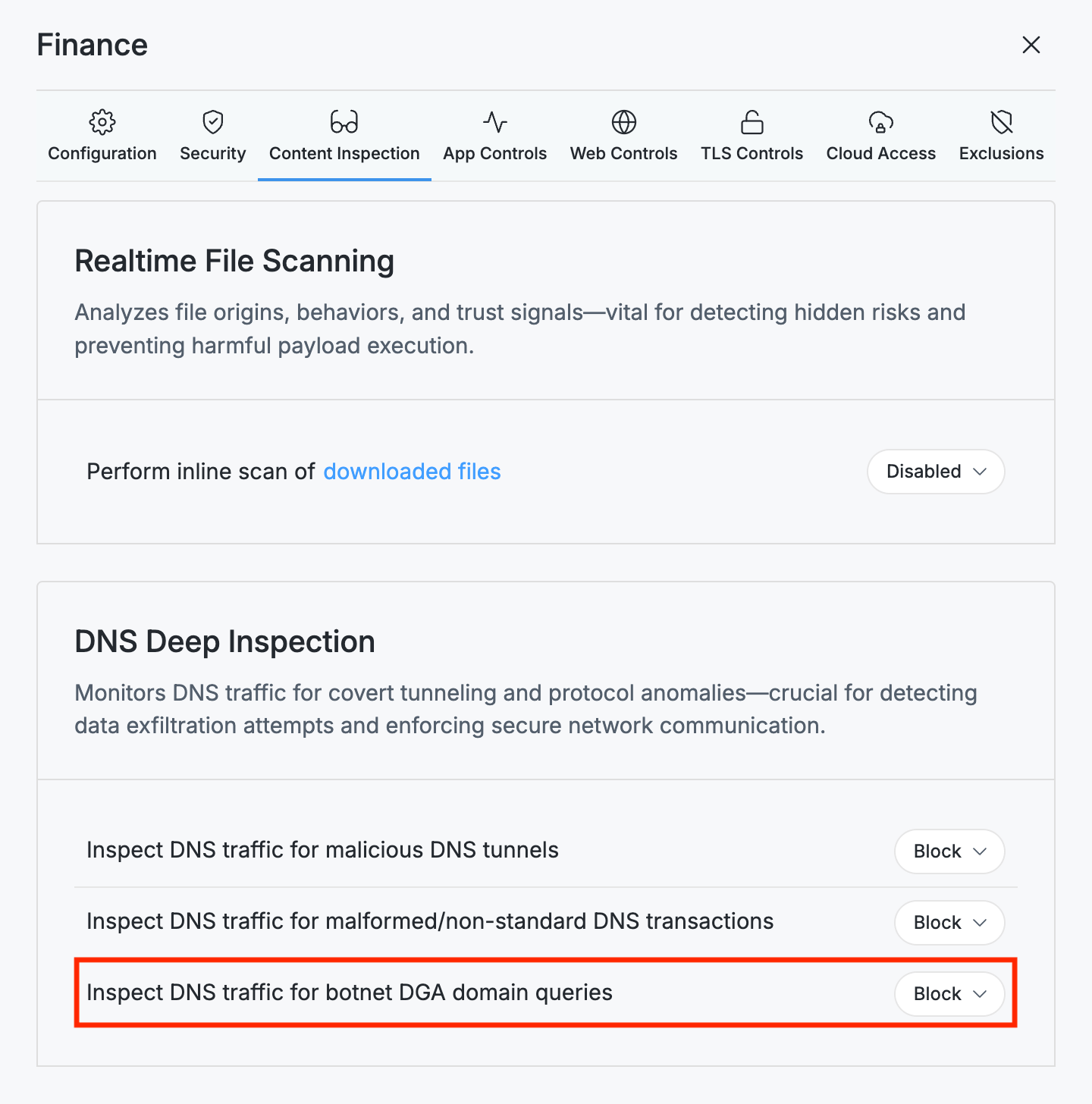 Inspect DNS Traffic for Botnet DGA Domain Queries
