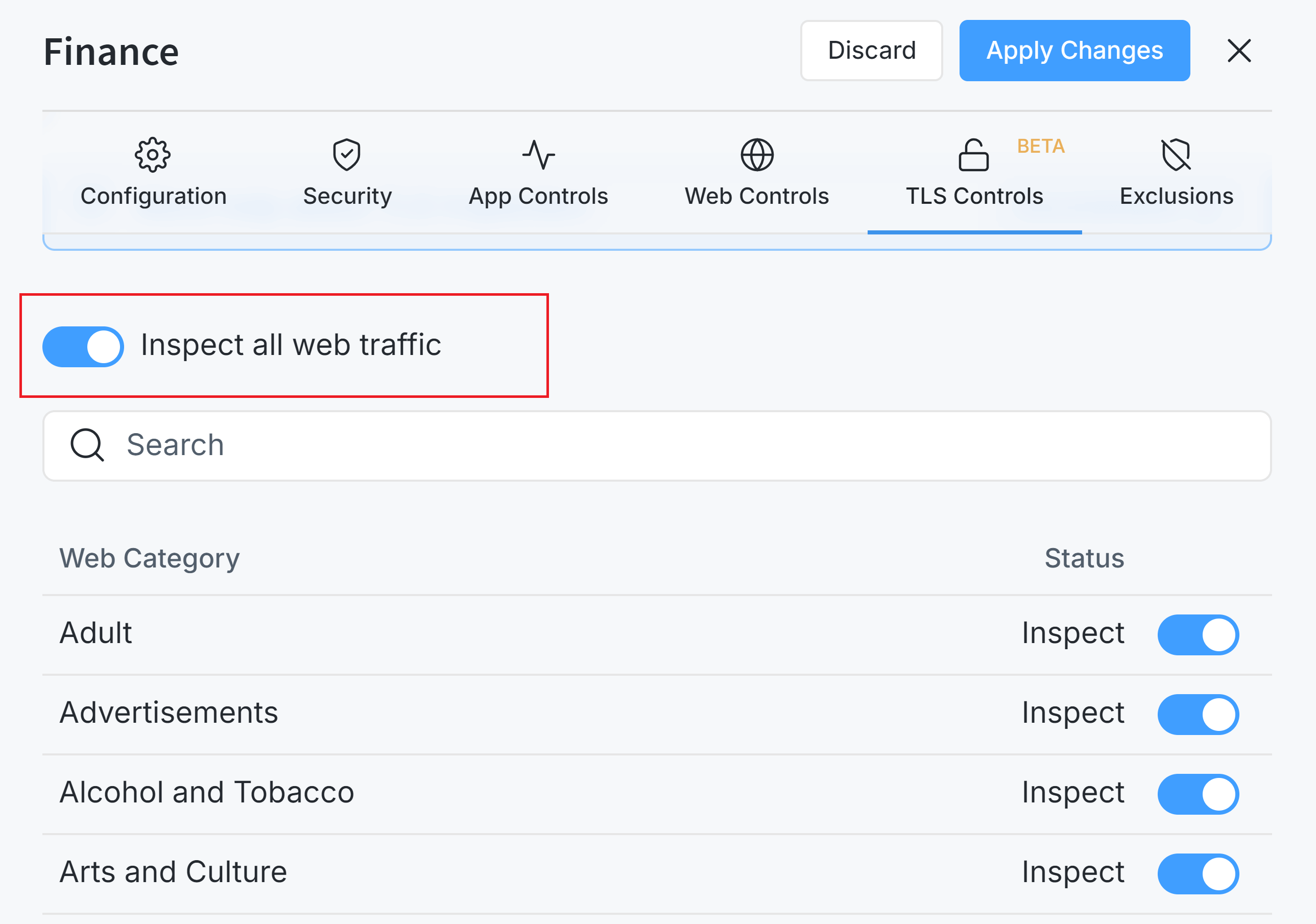 Inspecting All Web Trafficy