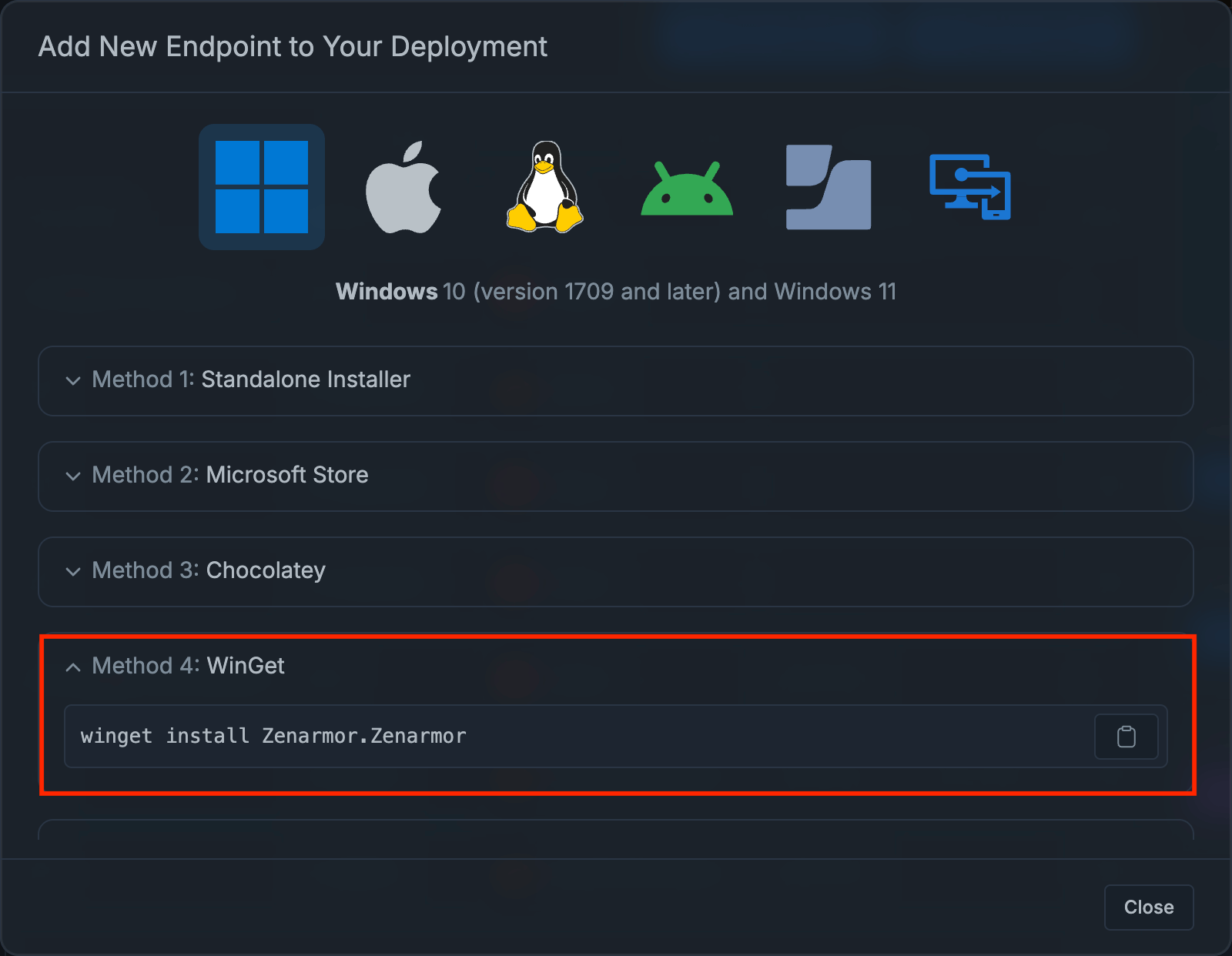 Add an Endpoint to Your Deployment - WinGet
