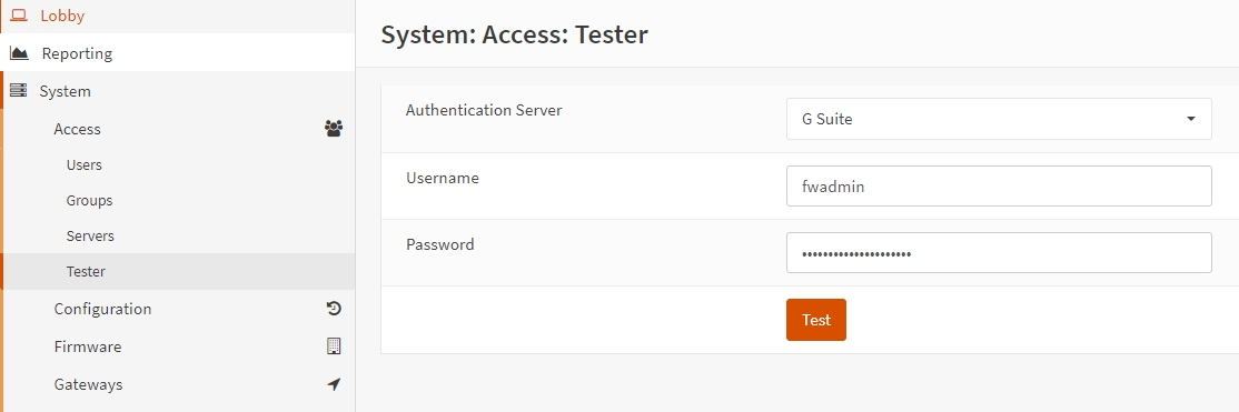 LDAP test on OPNsense