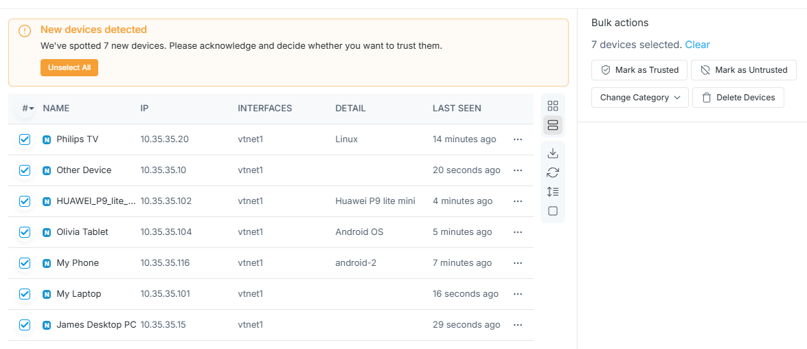 mark device as trusted