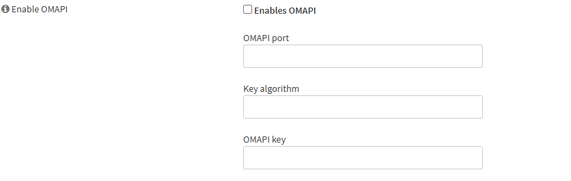 Enable OMAPI