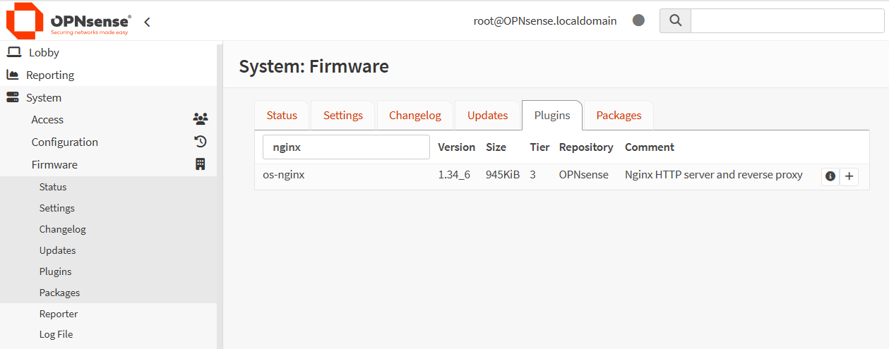 Searching os-nginx Plugin
