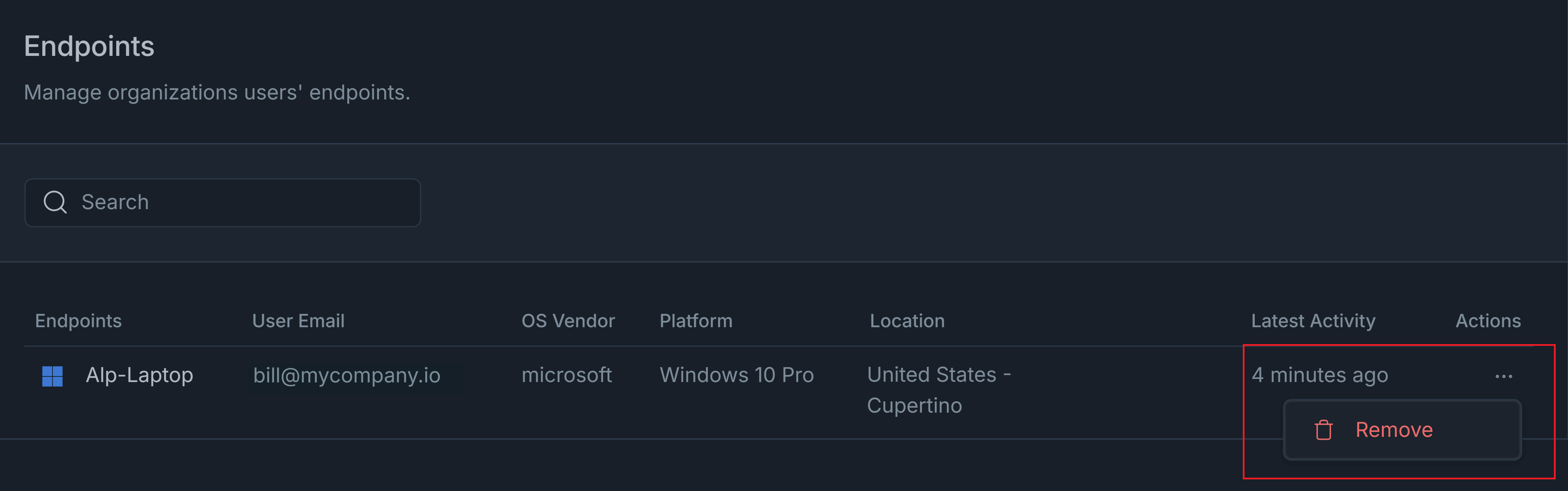 Removing Endpoints
