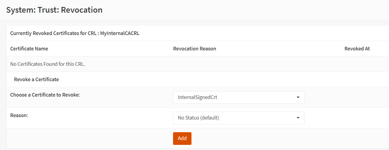 Revoke a Certificate