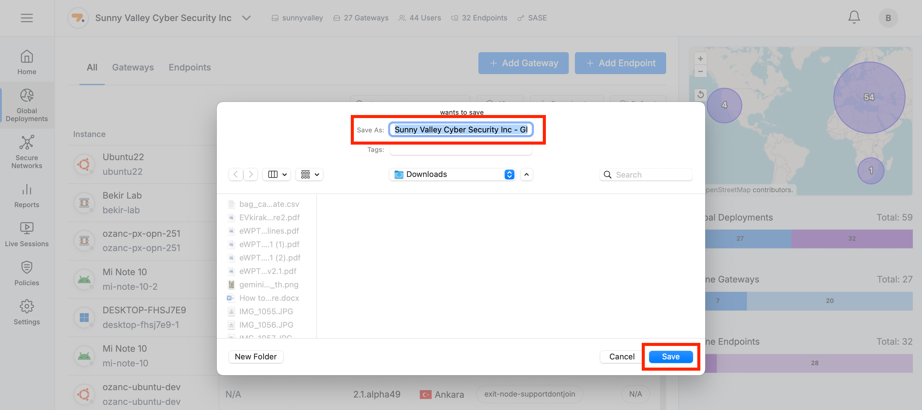 Saving the CSV File