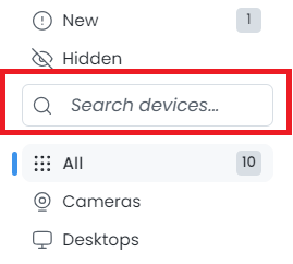 Searching Devices on Zenarmor