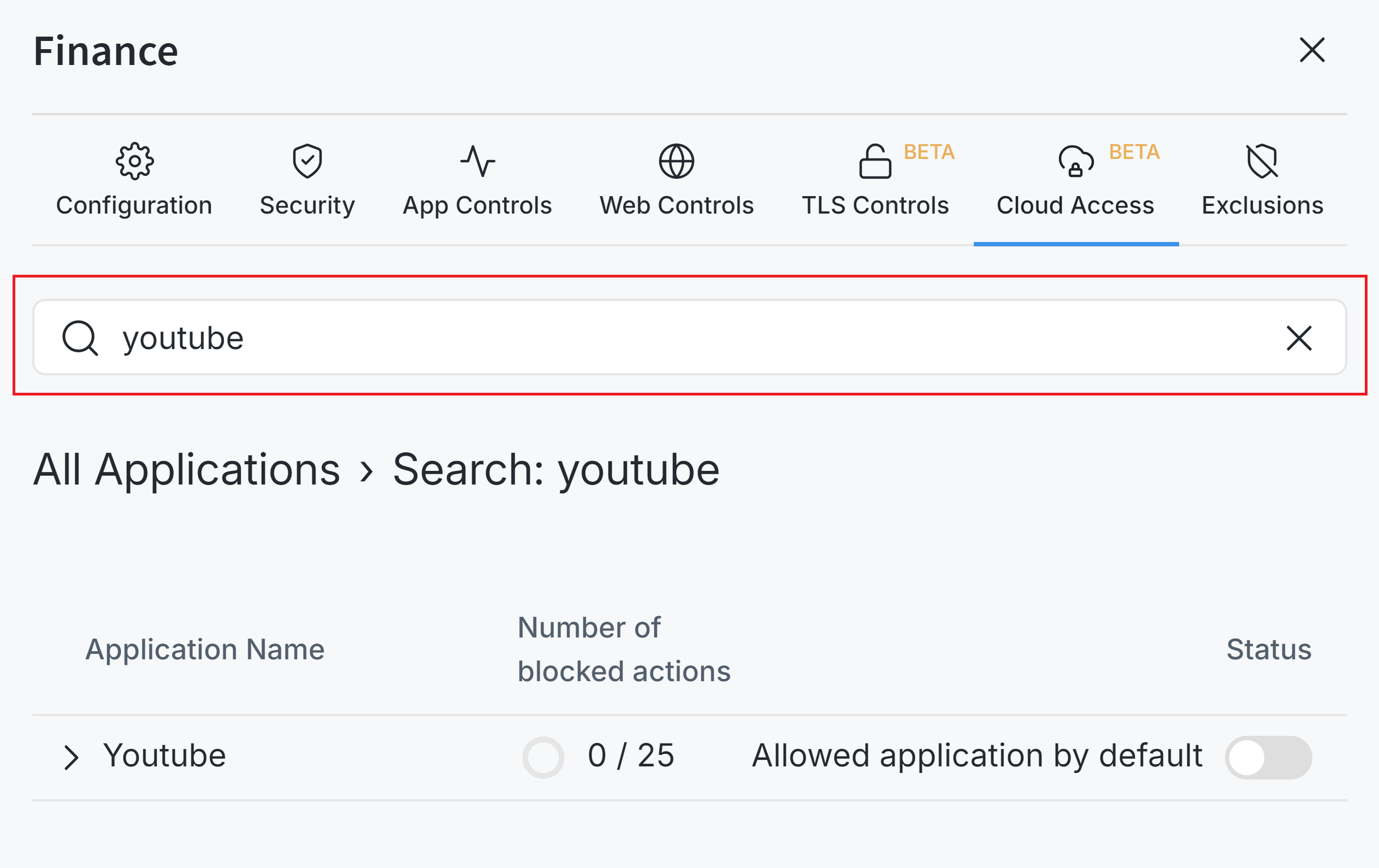 Searching Cloud Application