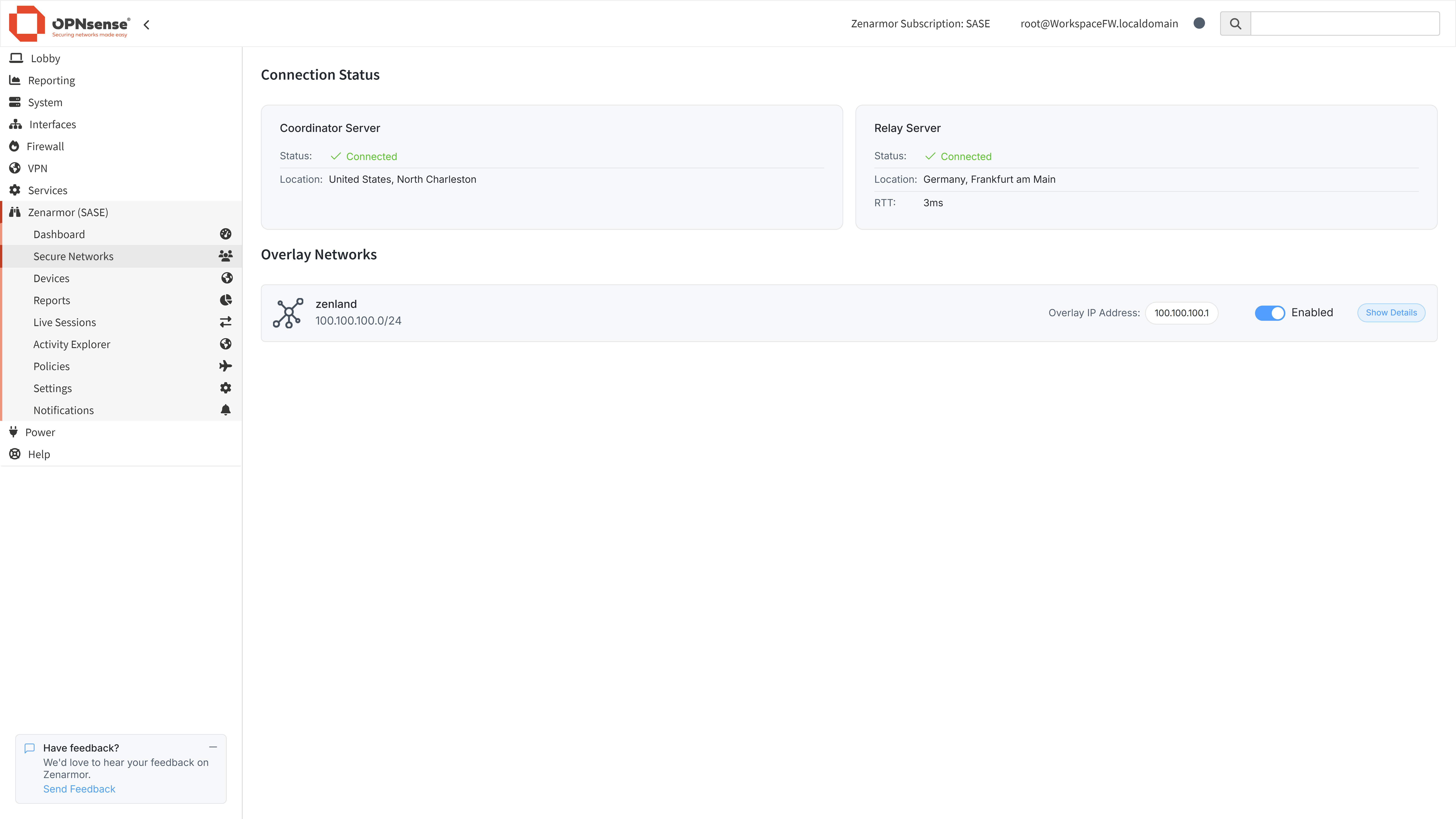 Secure Networks on OPNsense UI