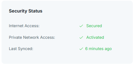 Security Status Pane