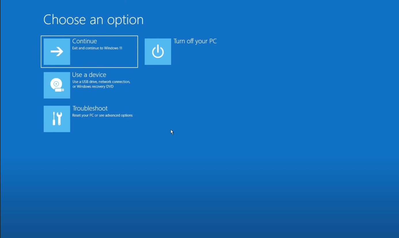 selecting-windows-troubleshoot-option
