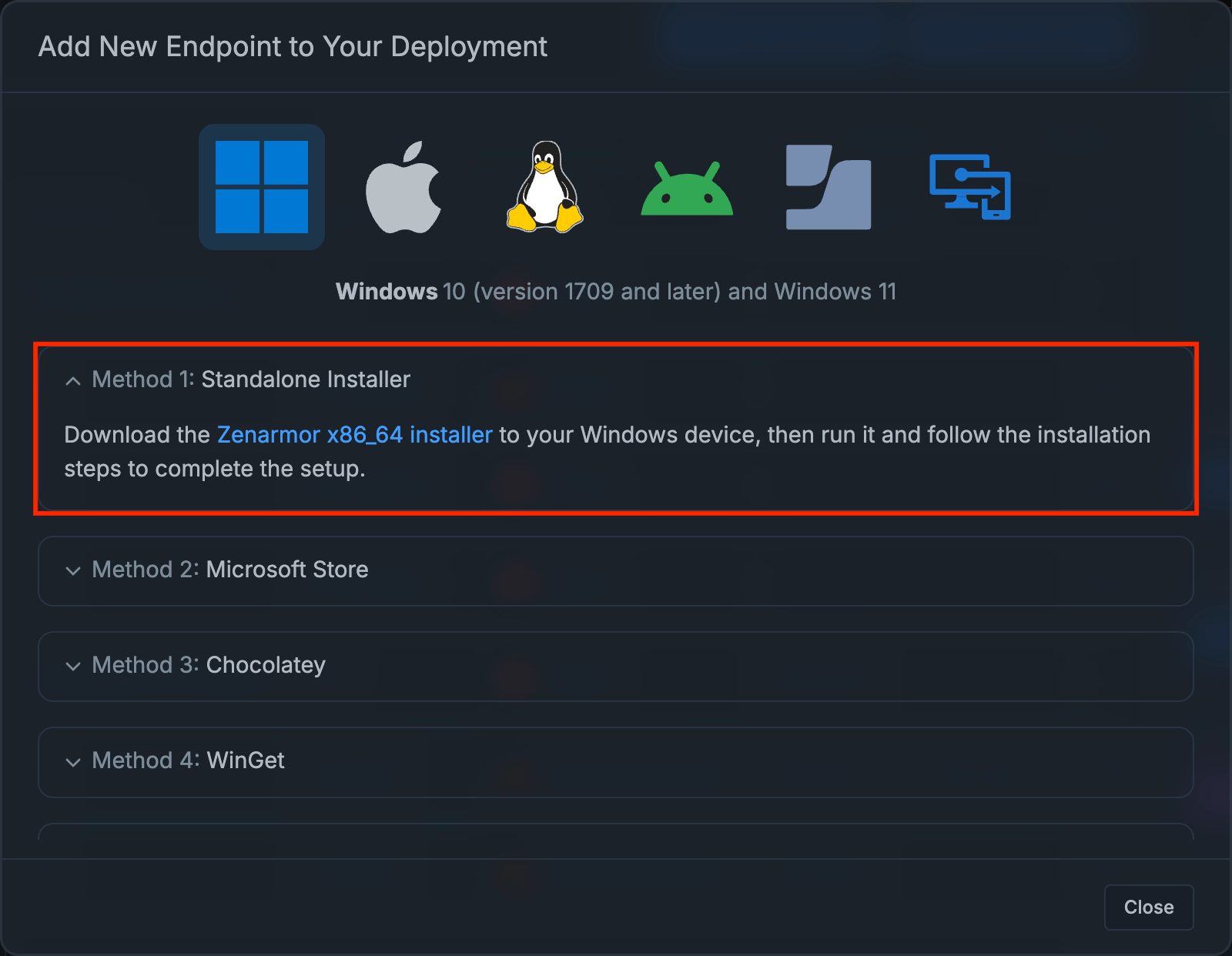 Add an Endpoint to Your Deployment - Standalone Installer