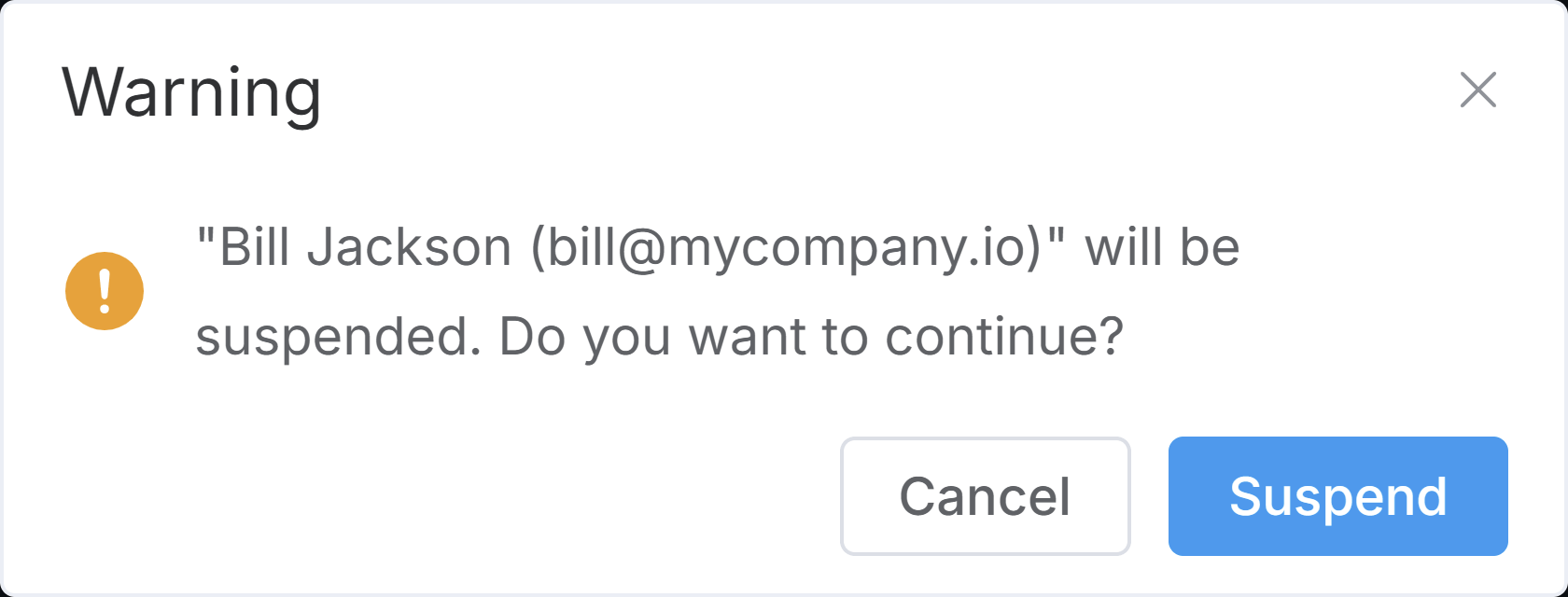 Suspending/Unsuspending Users
