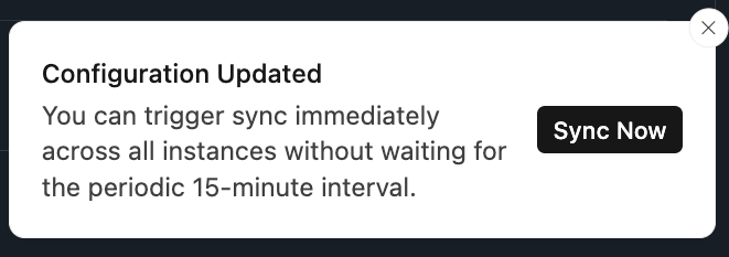 Sync Now