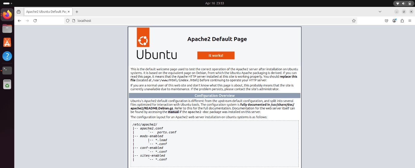 Testing Apache in Your Browser