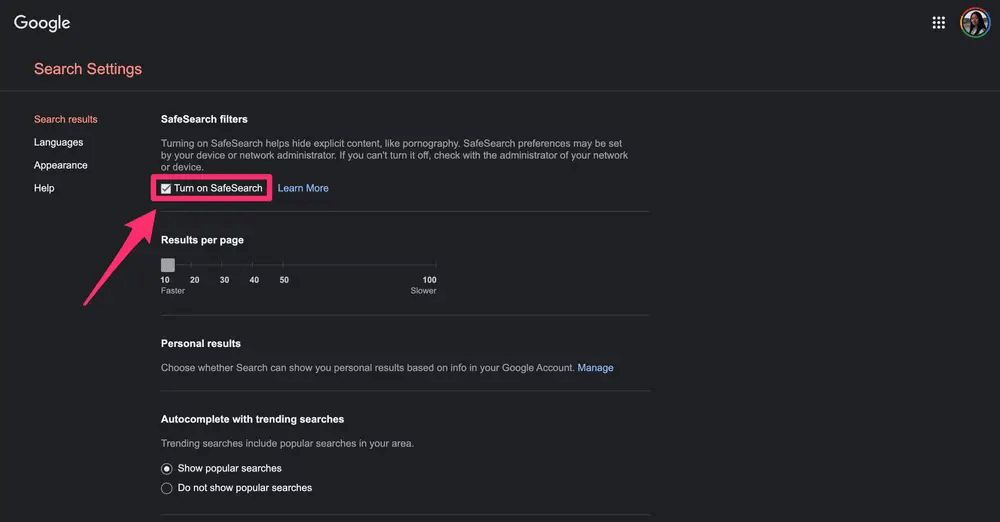 Enforce safesearch on Google Chrome