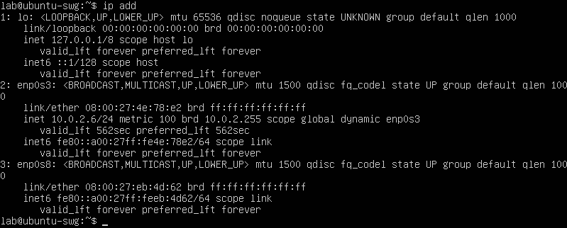 Two network interfaces
